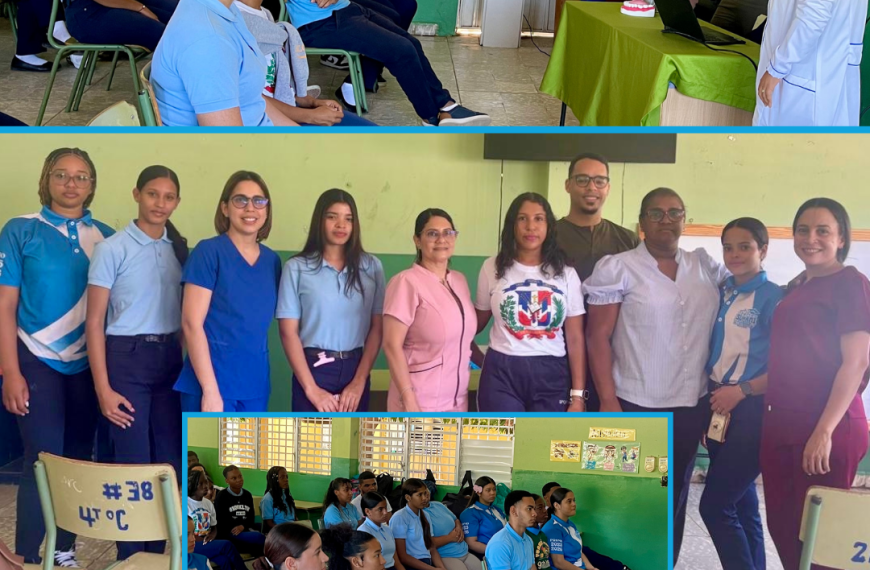 Hospital Municipal Las Matas de Santa Cruz orienta a estudiantes sobre el uso del vapeo